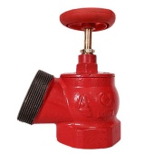 Клапан пожарный чугунный угловой 125° КПЧ-50 муфта-цапка