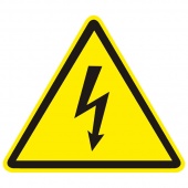 Знак W08 Опасность поражения электрическим током