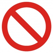 Знак Р21 Запрещение (прочие опасности или опасные действия)