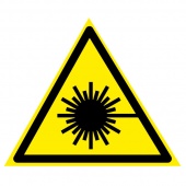 Знак W10 Опасно. Лазерное излучение