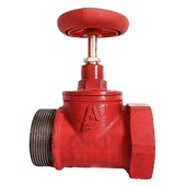 Клапан пожарный чугунный прямоточный КПЧП-50 муфта-цапка